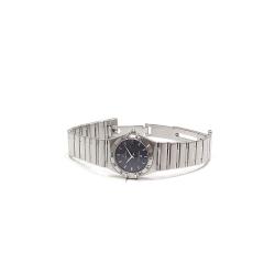 Omega Grey Stainless Steel Constellation Women's Wristwatch 24MM