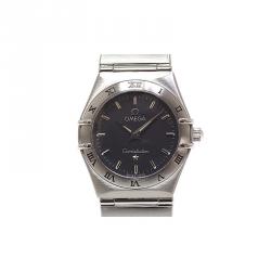 Omega Grey Stainless Steel Constellation Women's Wristwatch 24MM