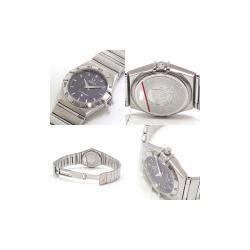 Omega Grey Stainless Steel Constellation Women's Wristwatch 24MM