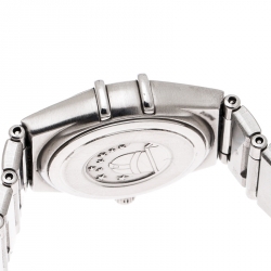 Omega Bronze Stainless Steel Diamond Cindy Crawford Constellation 1564.65 Women's Wristwatch 22 mm
