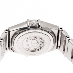 Omega Bronze Stainless Steel Diamond Cindy Crawford Constellation 1564.65 Women's Wristwatch 22 mm