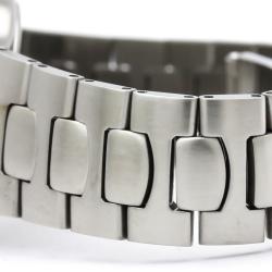 Pre Owned Omega Gray 18K Yellow Gold And Stainless Steel Seamaster Polaris 795.1022 Women's Wristwatch 22 MM