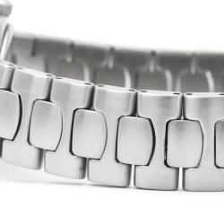 Pre Owned Omega Gray 18K Yellow Gold And Stainless Steel Seamaster Polaris 796.1022 Women's Wristwatch 21 MM