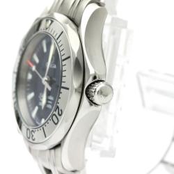 Omega Blue Stainless Steel Seamaster Professional 300M 2283.80 Women's Wristwatch 29 MM