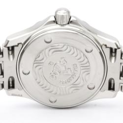 Omega Blue Stainless Steel Seamaster Professional 300M 2283.80 Women's Wristwatch 29 MM