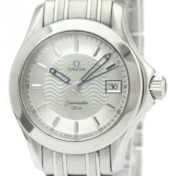 Omega Silver Stainless Steel Seamaster 120M 2581.31 Women's Wristwatch 26 MM