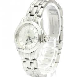 Omega Silver Stainless Steel Seamaster 120M 2581.31 Women's Wristwatch 26 MM