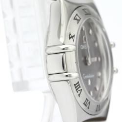 Pre Owned Omega Gray Stainless Steel Constellation 1561.51 Women's Wristwatch 22 MM