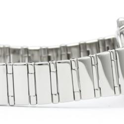 Pre Owned Omega Gray Stainless Steel Constellation 1561.51 Women's Wristwatch 22 MM