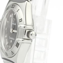 Pre Owned Omega Gray Stainless Steel Constellation 1561.51 Women's Wristwatch 22 MM