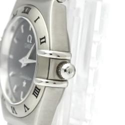 Pre Owned Omega Gray Stainless Steel Constellation 1562.40 Women's Wristwatch 22 MM