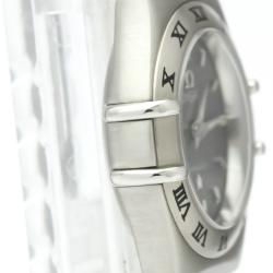Pre Owned Omega Gray Stainless Steel Constellation 1562.40 Women's Wristwatch 22 MM