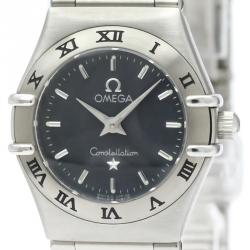 Pre Owned Omega Gray Stainless Steel Constellation 1562.40 Women's Wristwatch 22 MM