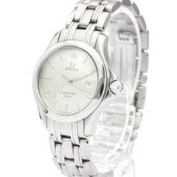 Pre Owned Omega Silver Stainless Steel Seamaster 120M 2571.31 Women's Wristwatch 28MM