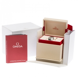 Omega Silver Stainless Steel Constellation 123.10.27.60.02.001 Women's Wristwatch 27 mm