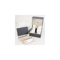 Pre Owned Omega Gold Stainless Steel and Leather Constellation Quartz Women's Wristwatch 27MM