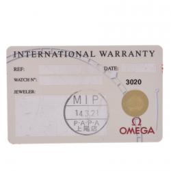 Pre Owned Omega Champagne 18K Yellow Gold And Stainless Steel Constellation 1372.10 Women's Wristwatch 23 MM