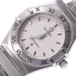 Pre Owned Omega White Stainless Steel Constellation Mini 1562.30 Women's Wristwatch 22 MM
