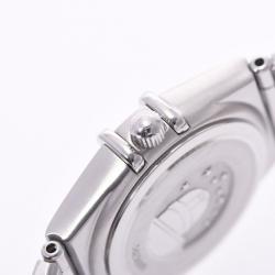 Pre Owned Omega White Stainless Steel Constellation Mini 1562.30 Women's Wristwatch 22 MM