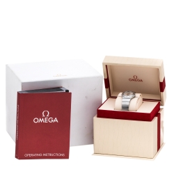 Omega Silver Stainless Steel Constellation 123.10.27.60.02.001 Women's Wristwatch 27 mm