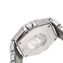 Omega Silver Stainless Steel Constellation 123.10.27.60.02.001 Women's Wristwatch 27 mm