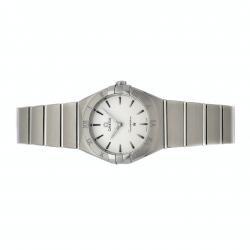 Pre Owned Omega Silver Stainless Steel Constellation Manhattan 131.10.28.60.02.001 Women's Wristwatch 28 MM