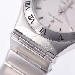 Pre Owned Omega White Stainless Steel Constellation Quartz Women's Wristwatch 26 MM
