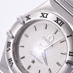 Pre Owned Omega White Stainless Steel Constellation Quartz Women's Wristwatch 26 MM
