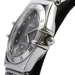 Omega Grey Stainless Steel Constellation My Choice Women's Wristwatch 26MM