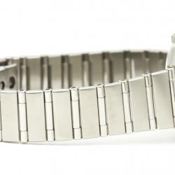 Pre Owned Omega Blue MOP Stainless Steel Constellation 1562.84 Quartz Women's Wristwatch 22 MM