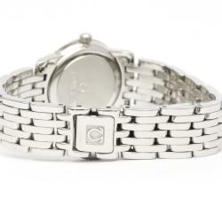 Pre Owned Omega Silver Stainless Steel De Ville Prestige 4570.31 Women's Wristwatch 22 mm