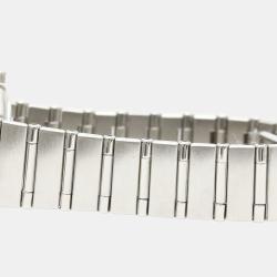 Pre Owned Omega MOP Diamonds Stainless Steel Constellation 1566.76 Quartz Women's Wristwatch 22 mm