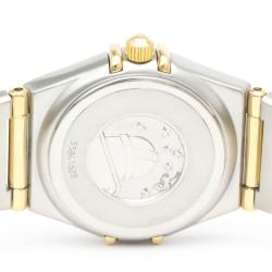 Pre Owned Omega Gold 18k Yellow Gold And Stainless Steel Constellation 1262.10 Quartz Women's Wristwatch 22 mm