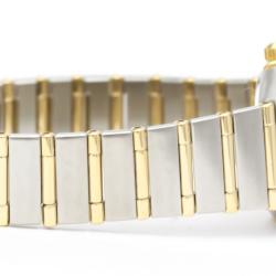 Pre Owned Omega Gold 18k Yellow Gold And Stainless Steel Constellation 1262.10 Quartz Women's Wristwatch 22 mm
