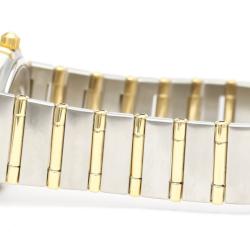 Pre Owned Omega Gold 18k Yellow Gold And Stainless Steel Constellation 1262.10 Quartz Women's Wristwatch 22 mm