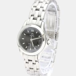 Omega Green Stainless Steel Seamaster 120m 2586.70 Women's Wristwatch 26 mm