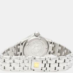 Pre Owned Omega Black Stainless Steel Seamaster 2581.52 Quartz Women's Wristwatch 26 mm