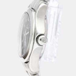 Pre Owned Omega Black Stainless Steel Seamaster 2581.52 Quartz Women's Wristwatch 26 mm