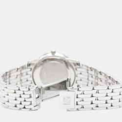 Pre Owned Omega Silver Stainless Steel De Ville Prestige 4570.31 Quartz Women's Wristwatch 22 mm