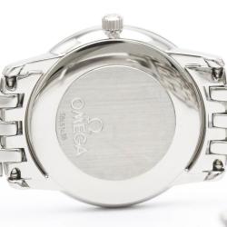 Pre Owned Omega Silver Stainless Steel De Ville Prestige 4570.31 Quartz Women's Wristwatch 22 mm