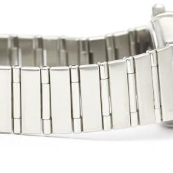 Pre Owned Omega Silver Stainless Steel Constellation 1572.30 Quartz Women's Wristwatch 25 mm