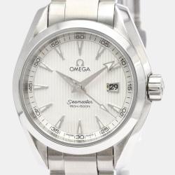 Omega Silver Stainless Steel Seamaster Aqua Terra 231.10.30.61.02.001 Quartz Women's Wristwatch 30 mm