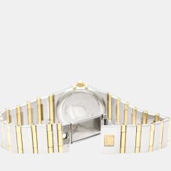Pre Owned Omega Gold 18k Yellow Gold And Stainless Steel Constellation 1262.10 Quartz Women's Wristwatch 22 mm