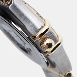 Pre Owned Omega Mother Of Pearl 18K Yellow Gold Stainless Steel Constellation '95 1262.70.00 Women's Wristwatch 22.50 mm