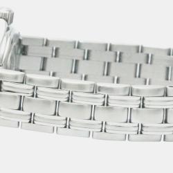 Pre Owned Omega Silver Stainless Steel Seamaster 2571.31 Quartz Women's Wristwatch 29 mm