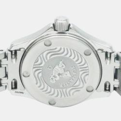Pre Owned Omega Silver Stainless Steel Seamaster 2571.31 Quartz Women's Wristwatch 29 mm