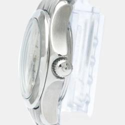 Pre Owned Omega Silver Stainless Steel Seamaster 2571.31 Quartz Women's Wristwatch 29 mm