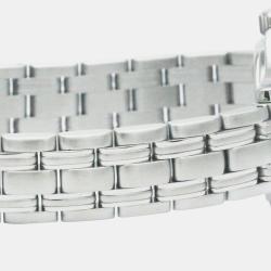 Pre Owned Omega Silver Stainless Steel Seamaster 2571.31 Quartz Women's Wristwatch 29 mm