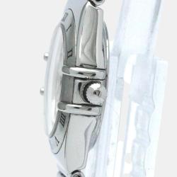 Pre Owned Omega White Stainless Steel Constellation BF569417 Women's Watch 22 mm