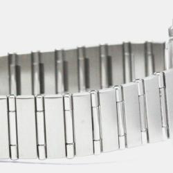 Pre Owned Omega Silver Stainless Steel Constellation Quartz Women's Wristwatch 25 mm